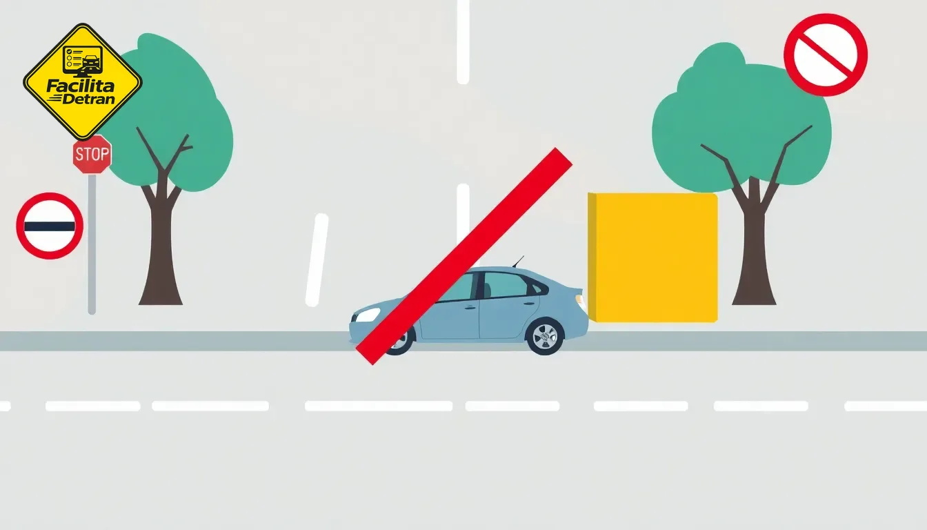 Proibido parar e estacionar - FacilitaDetran