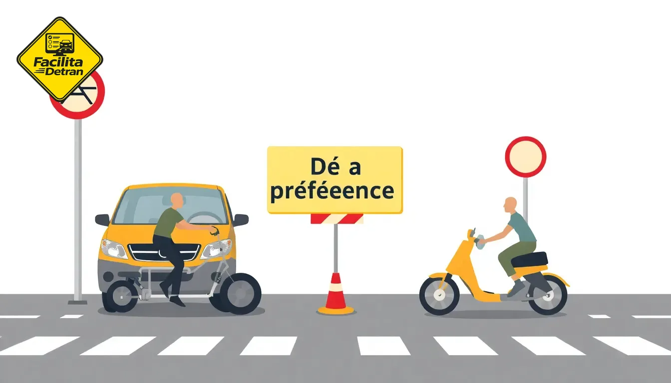 Parada em cruzamentos - Placa Dê a Preferência - FacilitaDetran.png