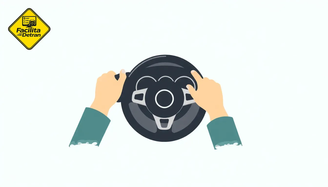 Posição das mãos no volante